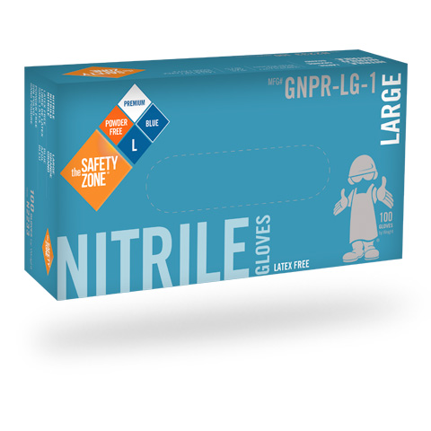 Safety Zone #GNPR-1 ProGuard Nitrile Gloves (6.8-mil) -